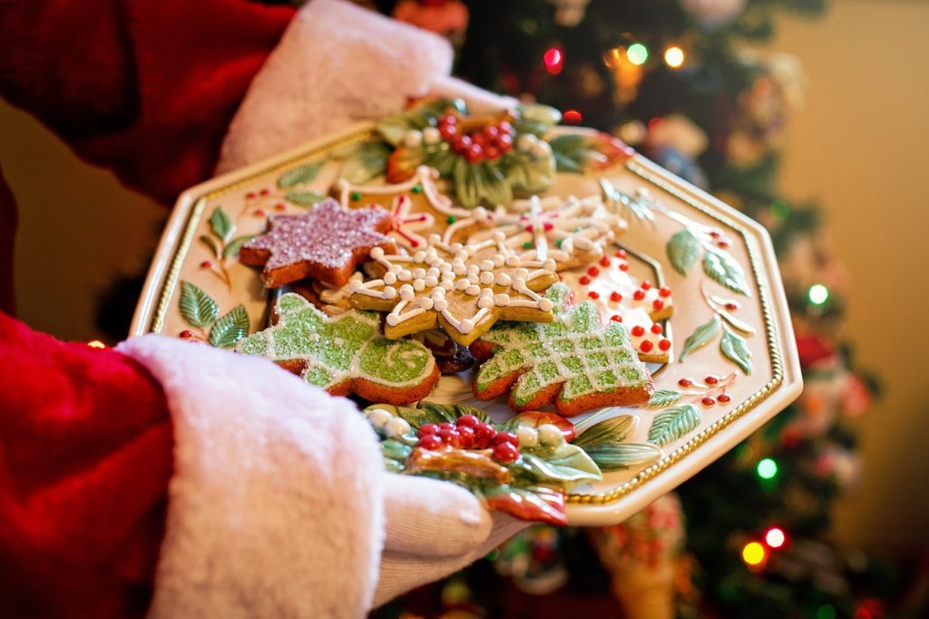 Santa offers cookies